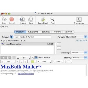 MaxBulk Mailer v6.8 - Full License